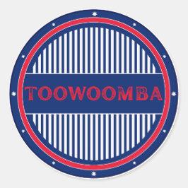 Toowoomba City Pride Emblem – Australian Identity Runt Klistermärke