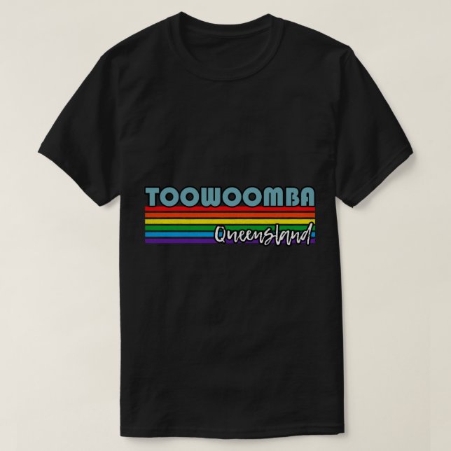 Toowoomba Queensland Pride Shirt Toowoomba LGBT Gi T Shirt (Design framsida)