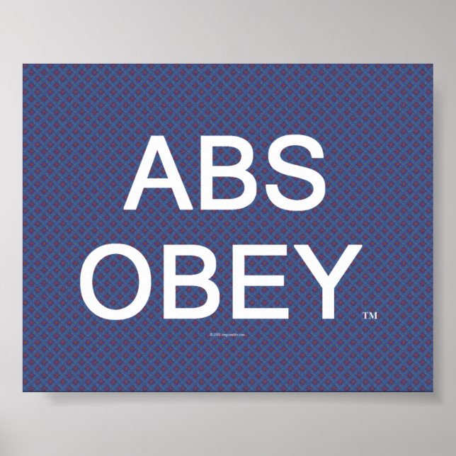 TOP Abs Obey Poster (Framsidan)