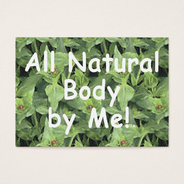 TOP All Natural Body Visitkort (Framsidan)