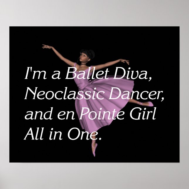 TOP Ballet Slogan Poster (Framsidan)