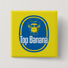 Top Banana 2 tums fyrkantig knapp