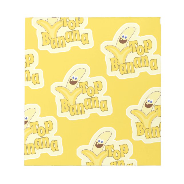 Top Banana Mönster Anteckningsblock (Framsida)