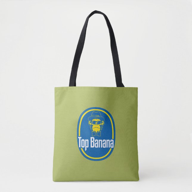 Top Banana Tote Bag Tygkasse (Framsida)