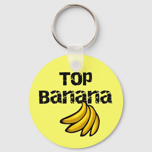 Top Banana Tshirts och Gifts Nyckelring (Framsida)