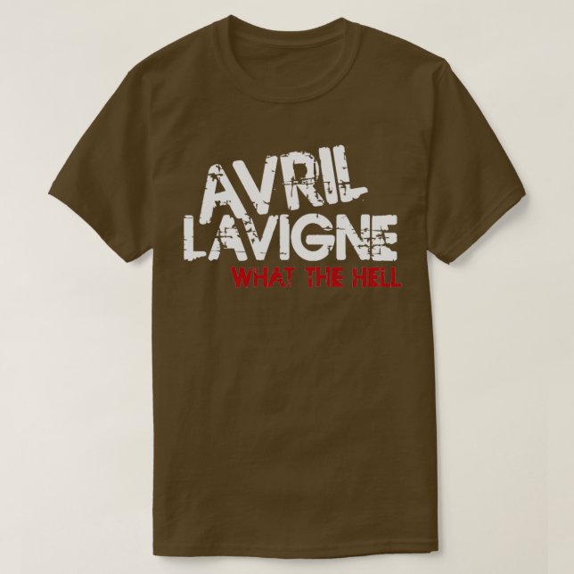 TOP Beval Musician Avril Lavigne Retro 1  T Shirt (Design framsida)