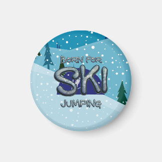 TOP Born for Ski Jumping Magnet