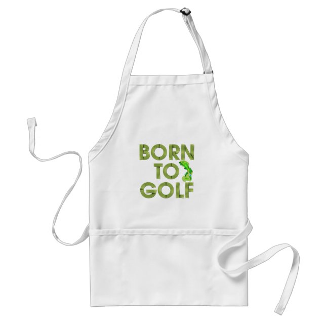 TOP Born till Golf Aprons Förkläde (Framsidan)