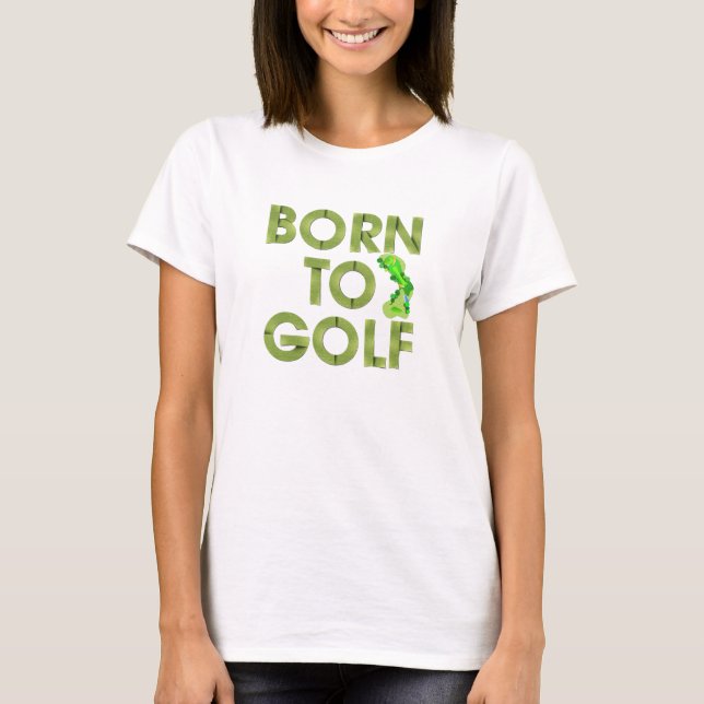 TOP Born till Golf T-Shirts (Framsida)