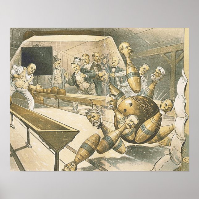 TOP Bowling Old school Poster (Framsidan)