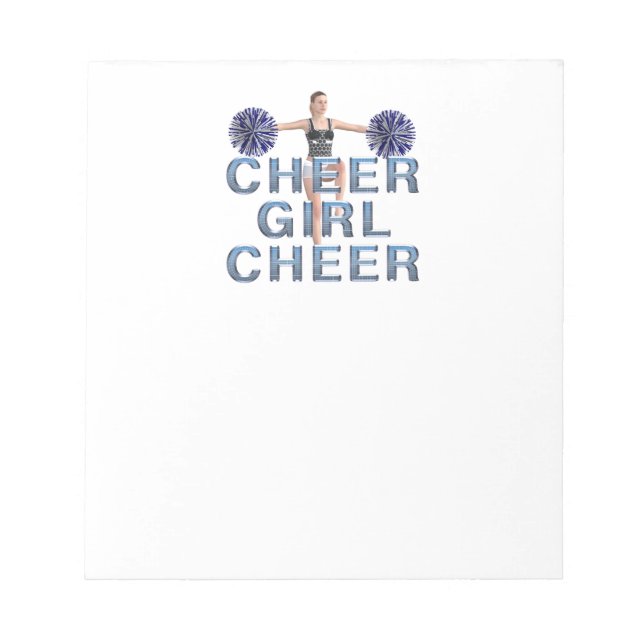 TOP Cheer Girl Cheer Anteckningsblock (Framsida)