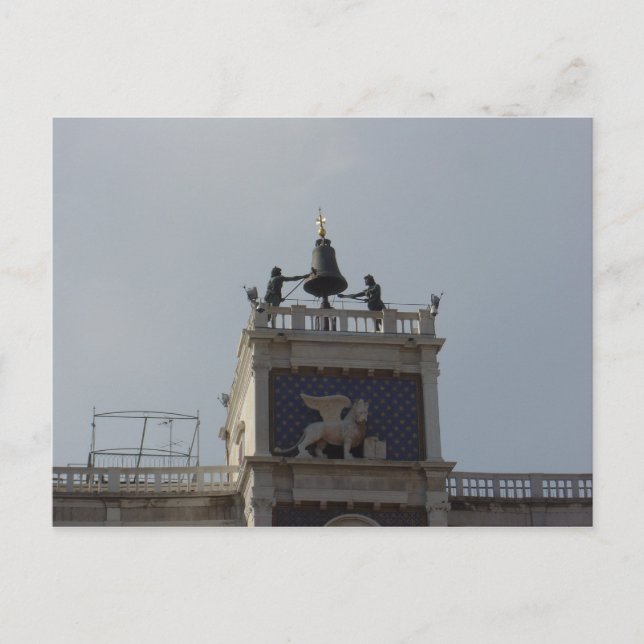 Top Clock Torn,St. Mark's Square, Venedig 2 Vykort (Framsida)