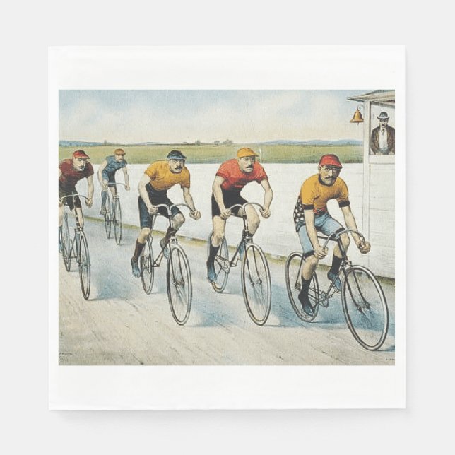 TOP Cycling Old school Pappersservett (Framsidan)
