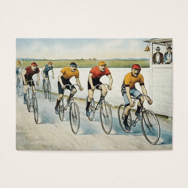 TOP Cycling Old school Visitkort (Framsidan)