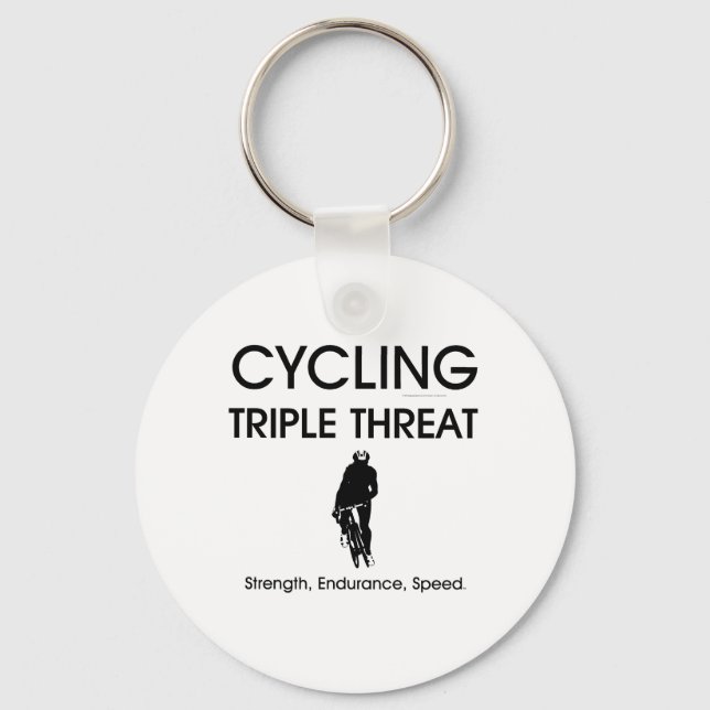 TOP-cykling trippelhot Nyckelring (Framsida)