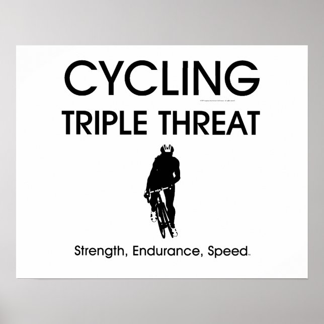 TOP-cykling trippelhot Poster (Framsidan)