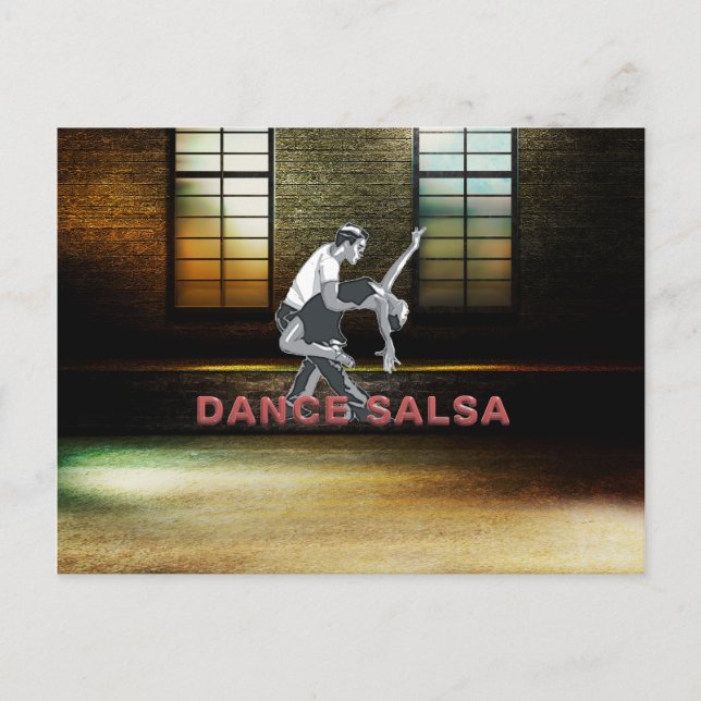 TOP Dance Salsa Vykort (Framsida)