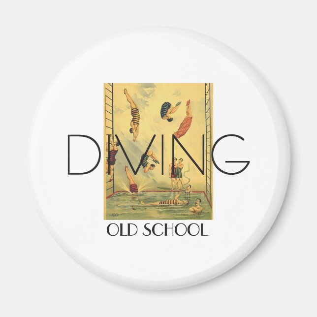 TOP Diving Old school Magnet (Framsidan)