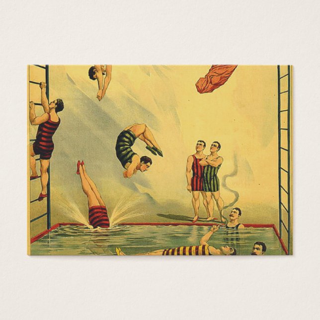 TOP Diving Old school Visitkort (Framsidan)