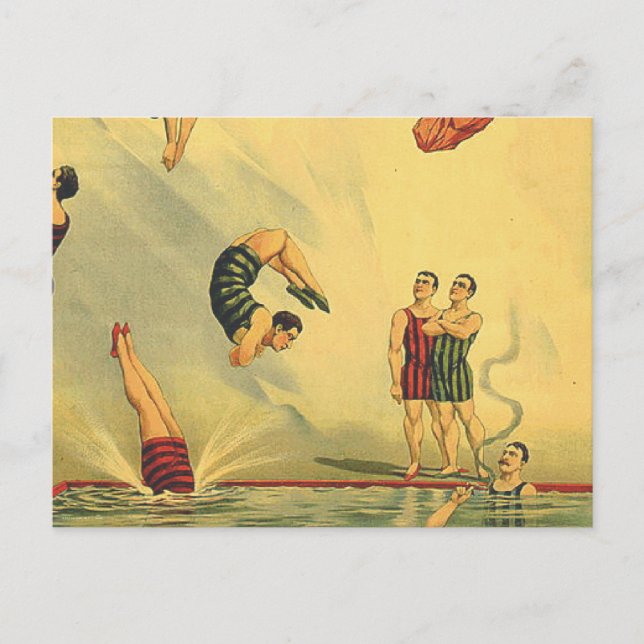 TOP Diving Old school Vykort (Framsida)