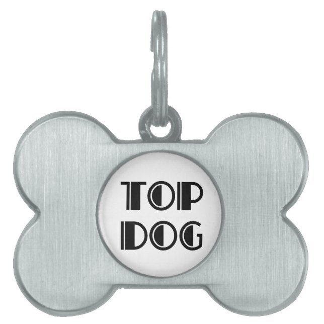 top dog ID-bricka husdjur (Framsidan)