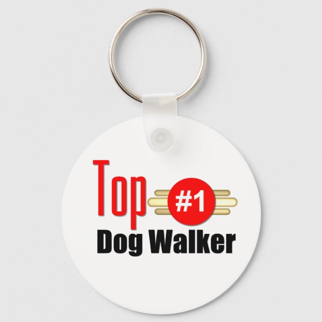 Top Dog Walker Nyckelring (Framsida)