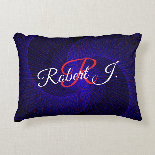 Top Down Dual Funnel Geometric Accent Pillow Prydnadskudde (Framsidan)