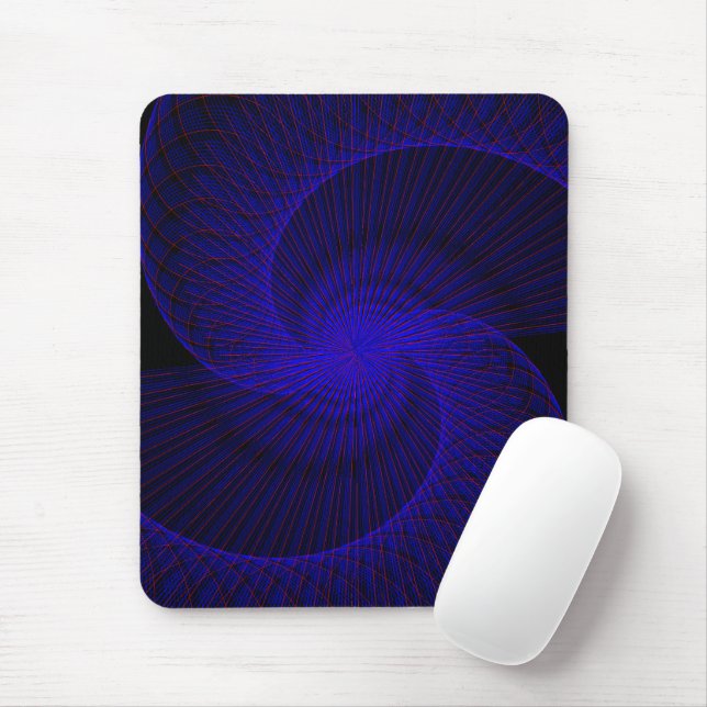 Top Down Dual Funnel Geometric Mouse Pad Musmatta (Med mus)