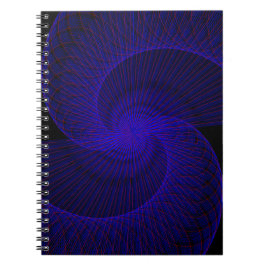 Top Down Dual Funnel Geometric Spiral Notebook Anteckningsbok