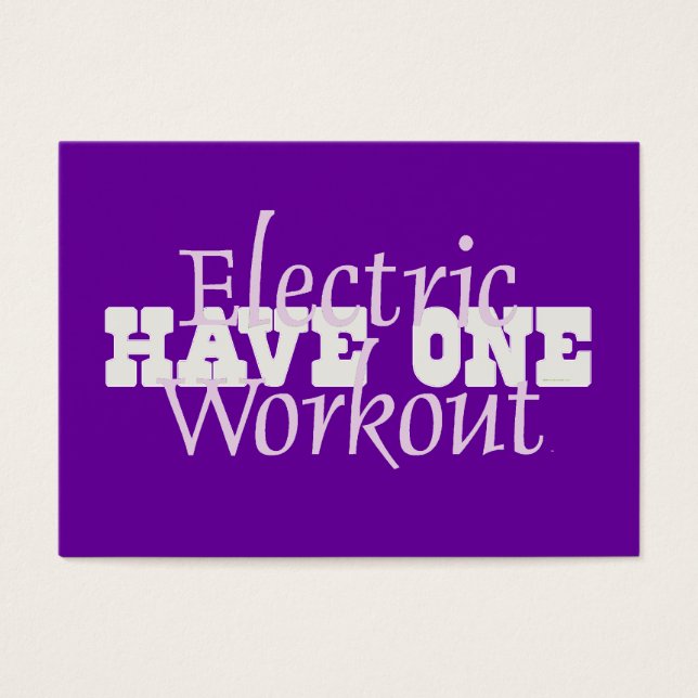 TOP Electric Workout Visitkort (Framsidan)