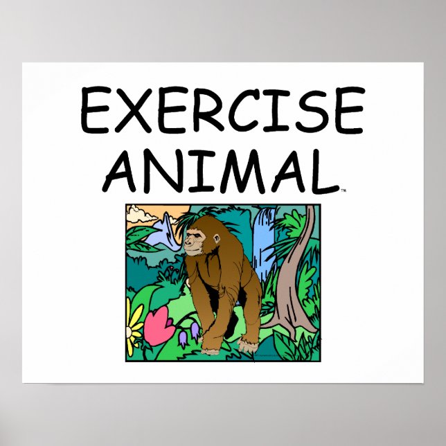 TOP Exercise Animal Poster (Framsidan)