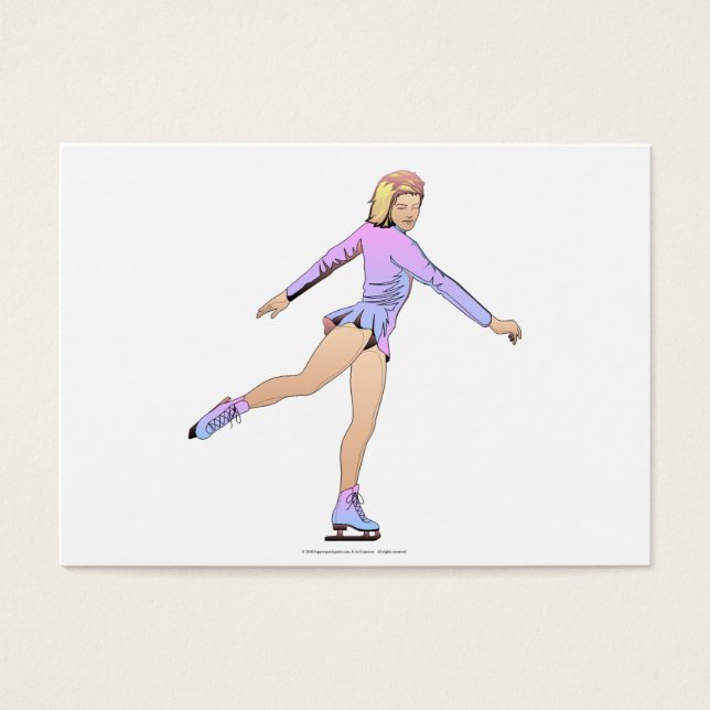 TOP Figur Skating Girl Visitkort (Framsidan)