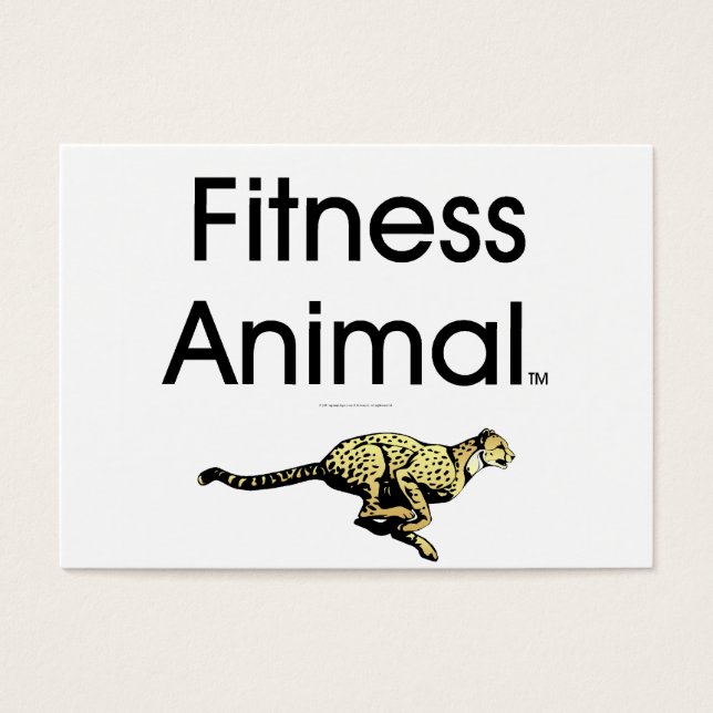TOP Fitness Animal Visitkort (Framsidan)