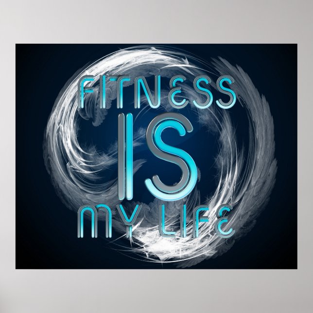 TOP Fitness är mitt liv Poster (Framsidan)
