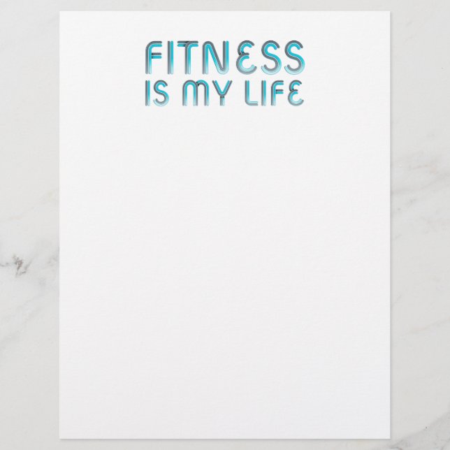 TOP Fitness är mitt liv Reklamblad (Framsidan)