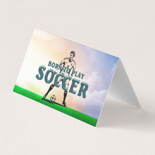 TOP Född för att Spela Fotboll Visitkort (Baksida)