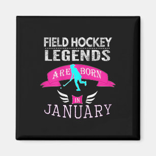 Top Girls Landhockey Legend Född Januari Present Magnet