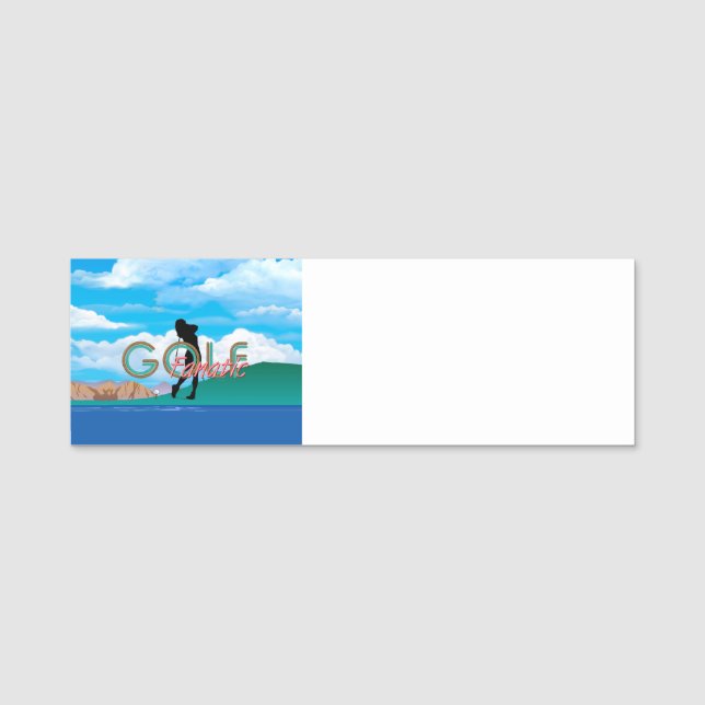 TOP Golf Fanatic Namnbricka (Framsida)