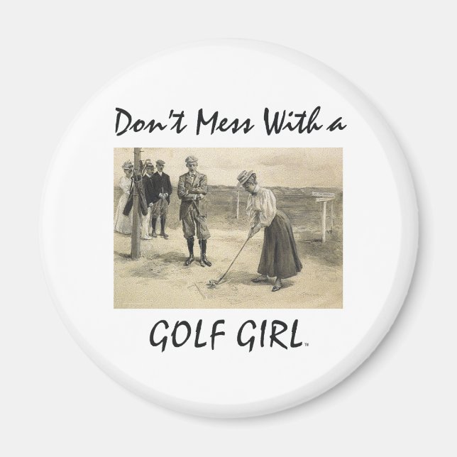 TOP Golf Girl Magnet (Framsidan)
