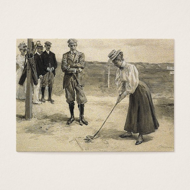 TOP Golf Girl Visitkort (Framsidan)