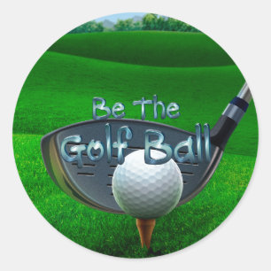 TOP Golf slogan Runt Klistermärke