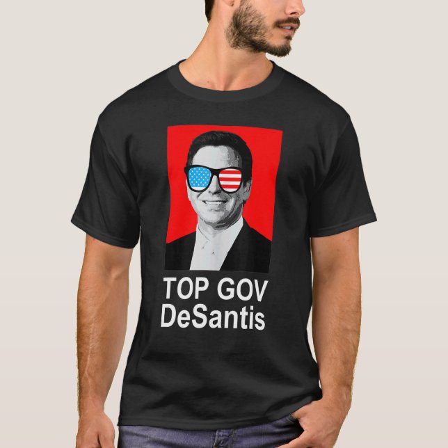 Top Gov Ron Desantis Top Gov 12 T Shirt (Framsida)