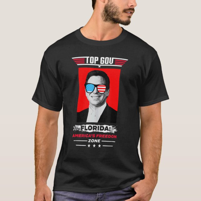 Top Gov Ron Desantis Top Gov Desantis 2024 1 T Shirt (Framsida)