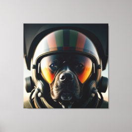 TOP GUN ACE HUND ART PRINT SERIE NR 2 CANVASTRYCK