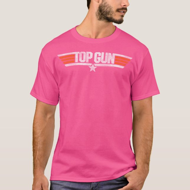 Top Gun Disted Logotyp T Shirt (Framsida)