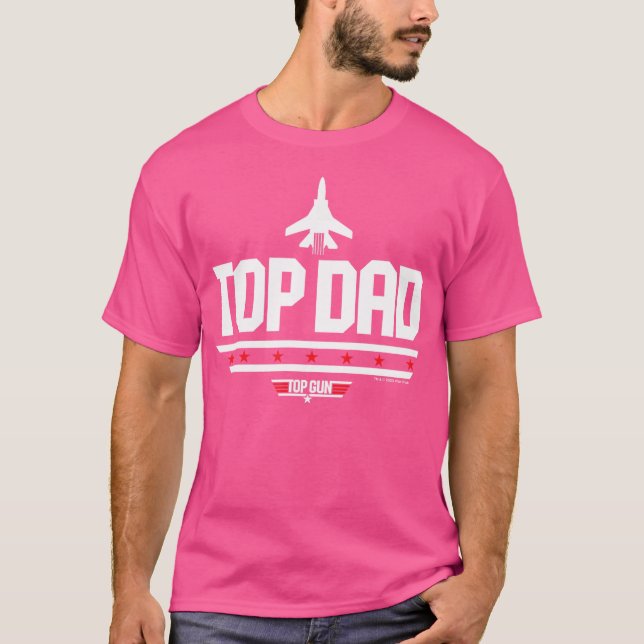 Top Gun Fars dag överst Pappa T Shirt (Framsida)