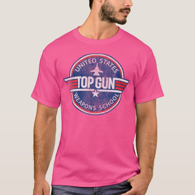 Top Gun Fighter Weapons School T Shirt (Framsida)