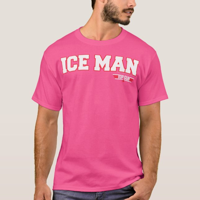 Top Gun Ice Man Namn T Shirt (Framsida)