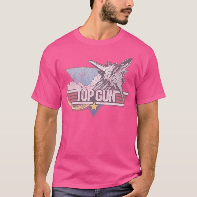 Top Gun Jet Logotyp T Shirt (Framsida)