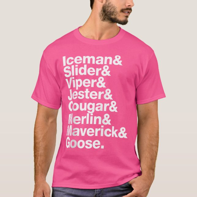 Top Gun Pilot Namn T Shirt (Framsida)